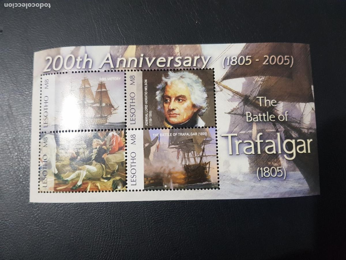 Sellos: 2005 LESOTHO,II CENTENARIO DE LA BATALLA DE TRAFALGAR - Foto 1