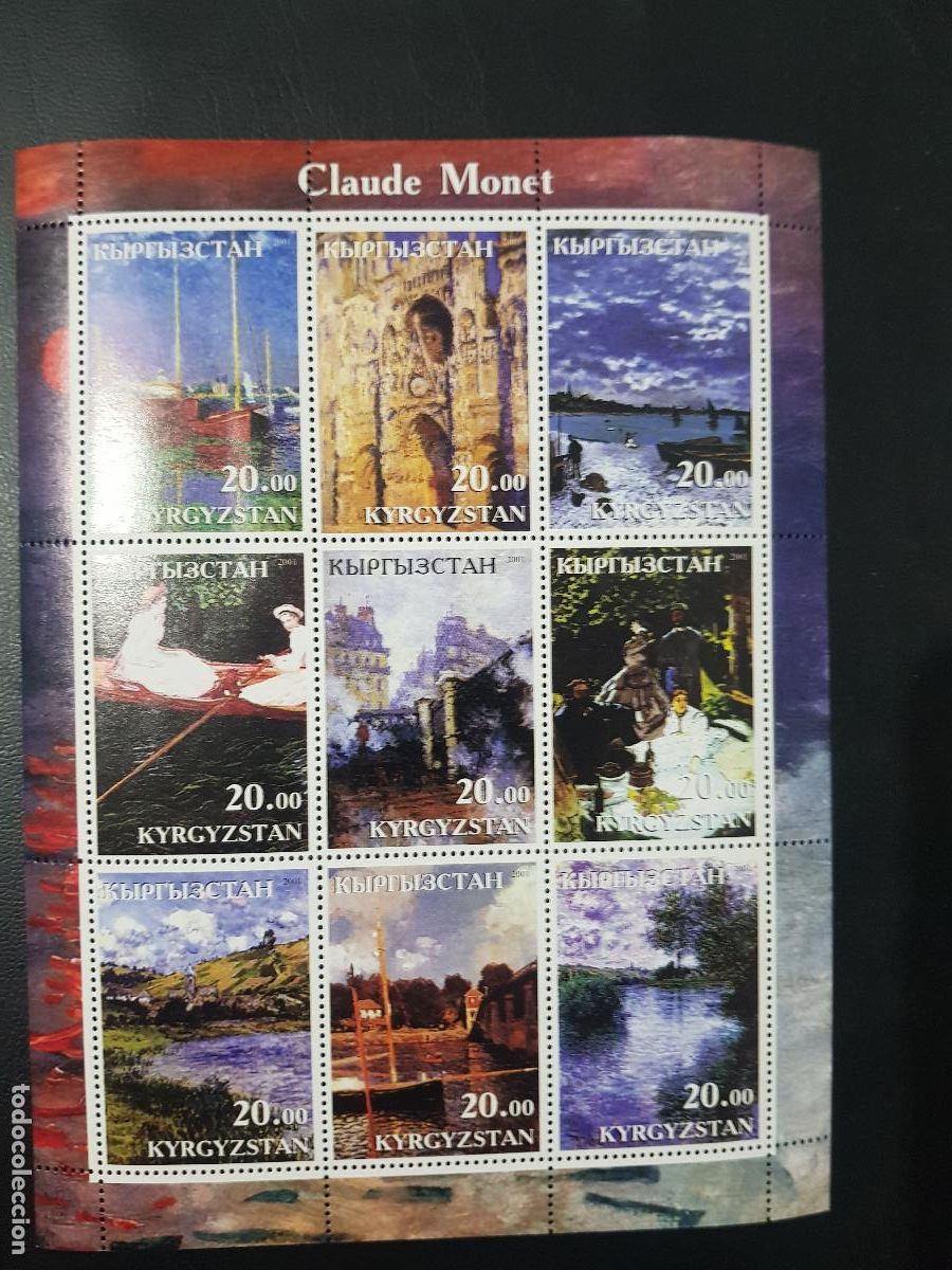Sellos: 2001 KYRGYZSTAN,CLAUDE MONET - Foto 1