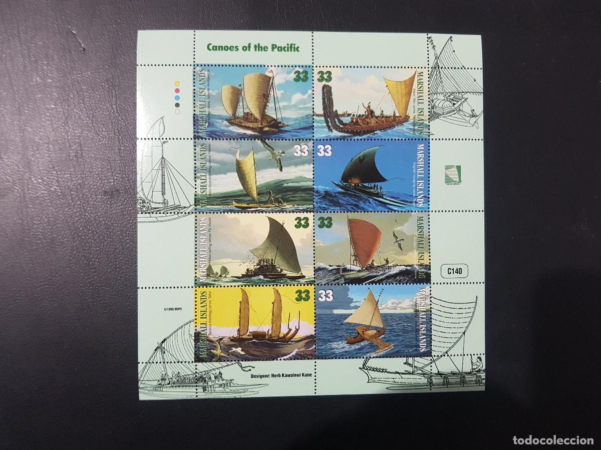 Sellos: 1998 ISLAS MARSCHALL,CANOAS DEL PACIFICO - Foto 1