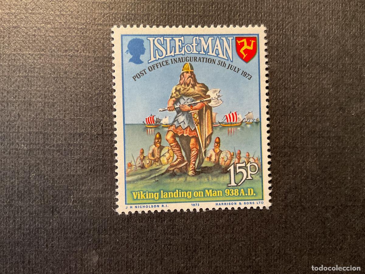 Sellos: MAN N&ordm; YVERT 1*** A&Ntilde;O 1973. INDEPENDENCIA POSTAL - Foto 1