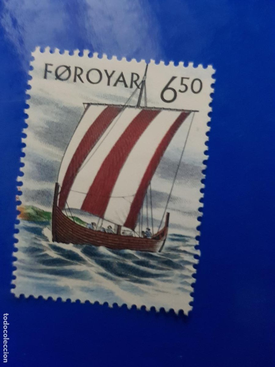 Sellos: ISLAS FEROE TEMA BARCOS 2002 - Foto 1