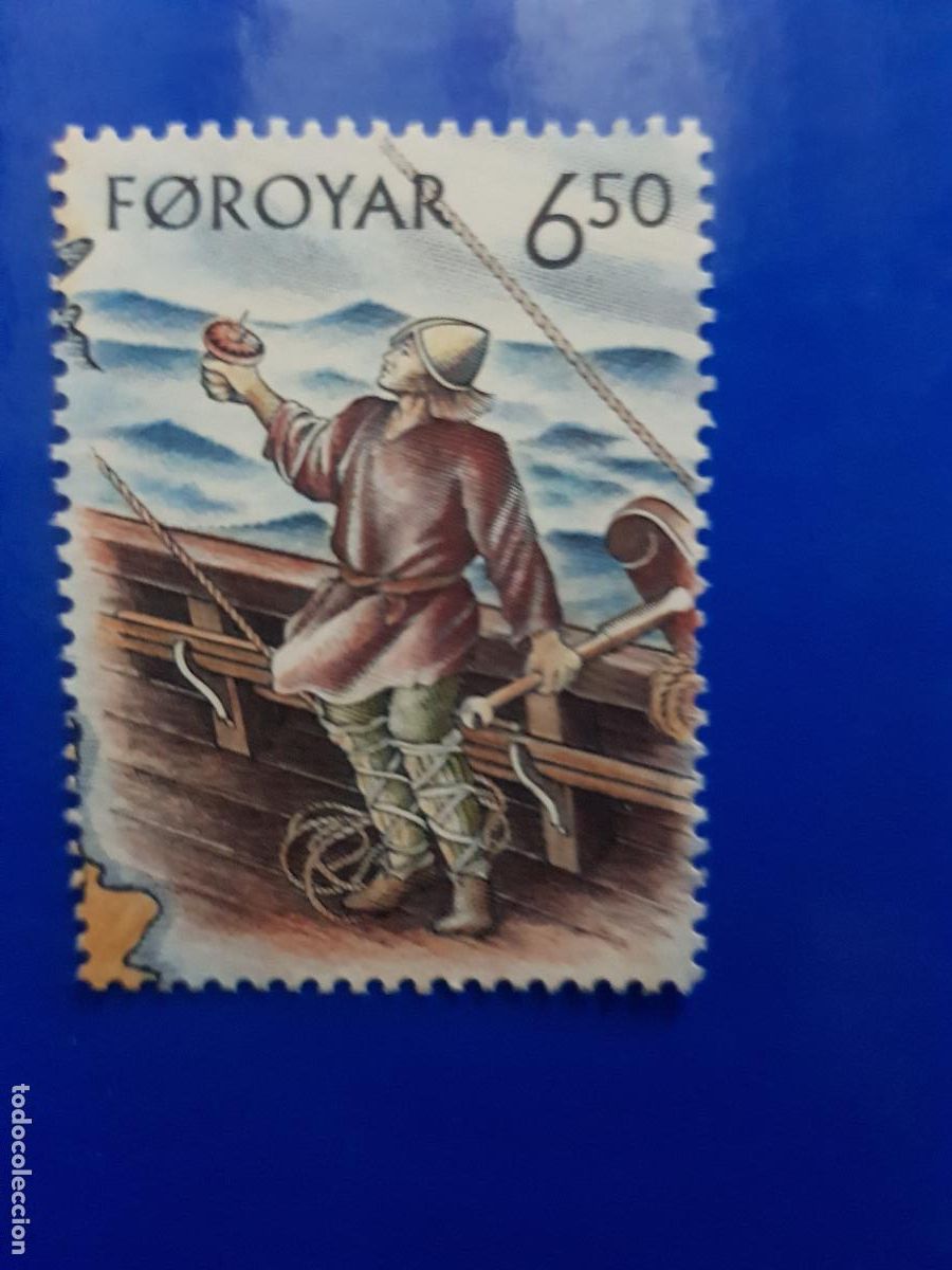 Sellos: ISLAS FEROE TEMA BARCOS 2002 - Foto 1