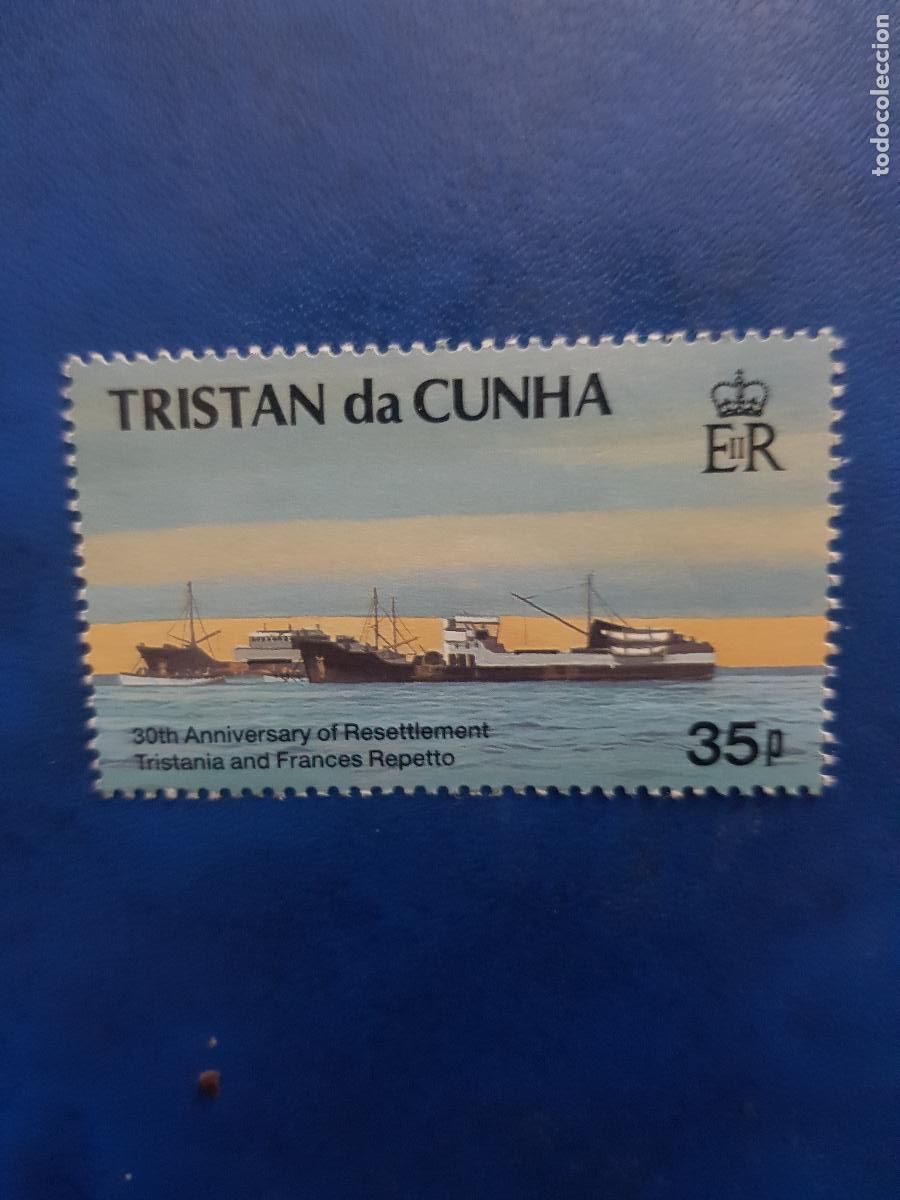 Sellos: TRISTAN DEACU&Ntilde;A TEMA BARCOS 1993 - Foto 1