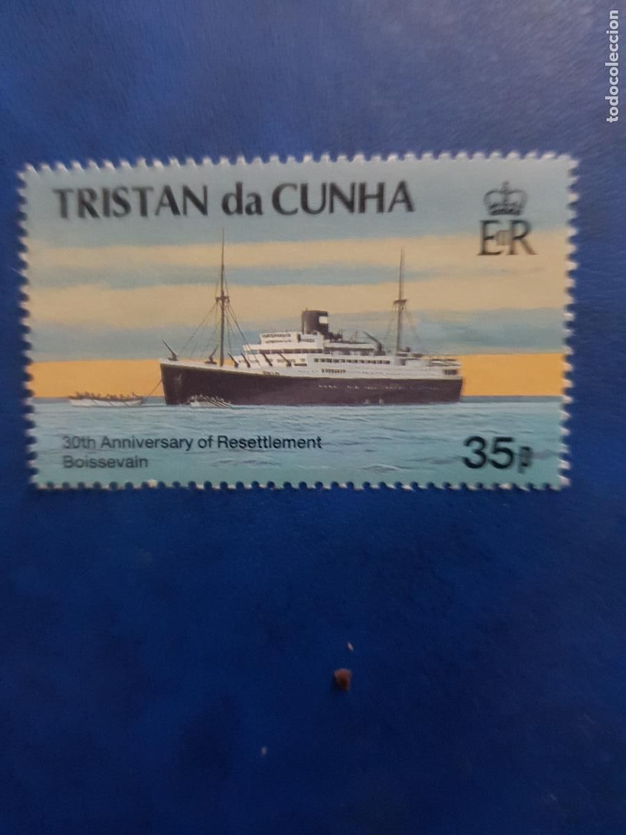 Sellos: TRISTAN DEACU&Ntilde;A TEMA BARCOS 1993 - Foto 1