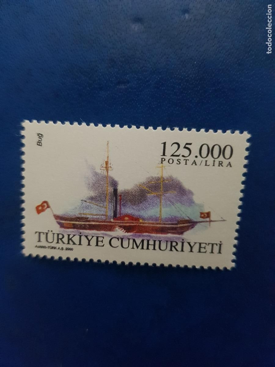 Sellos: TURQUIA TEMA BARCOS 2000 - Foto 1