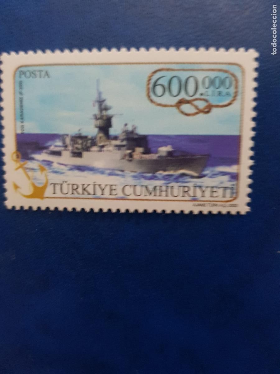 Sellos: TURQUIA TEMA BARCOS 2000 - Foto 1