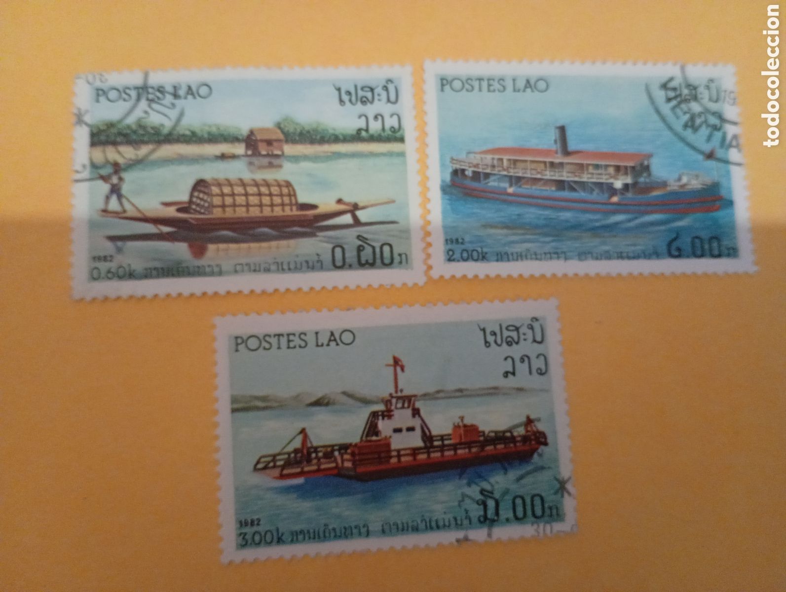 Sellos: Laos barcos ..........