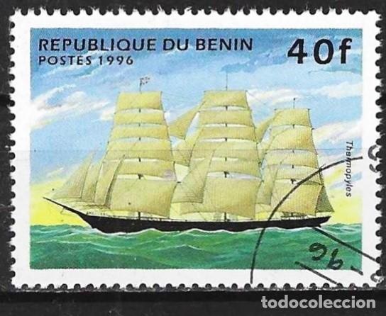 Sellos: Benin 1996 - Mi 799 - YT 710 AH - El velero &rdquo; Thermopyles &rdquo;