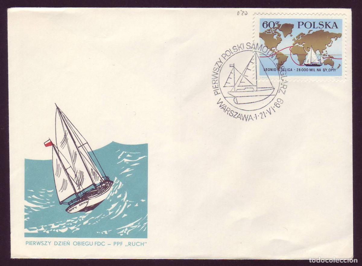 Sellos: FDC Polonia, 1969 | Leonid Teliga / Opty | Yv: 1774 - Mi: 1924 - SG: 1904 - Pol: 1777