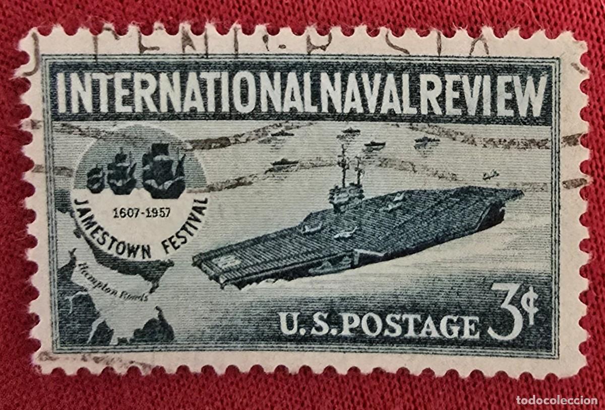 Sellos: SELLO USADO ESTADOS UNIDOS. 1957. PORTAAVIONES