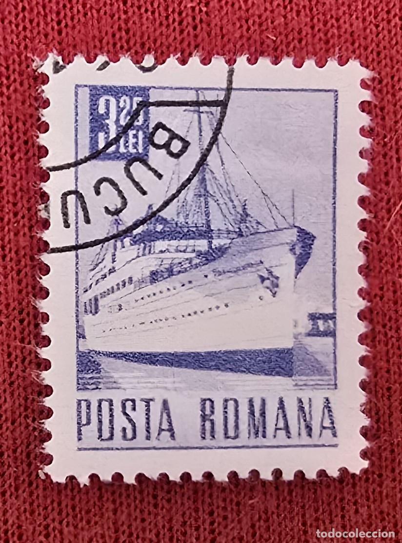 Sellos: SELLO USADO RUMANIA 1967 BARCO - NAVIO -