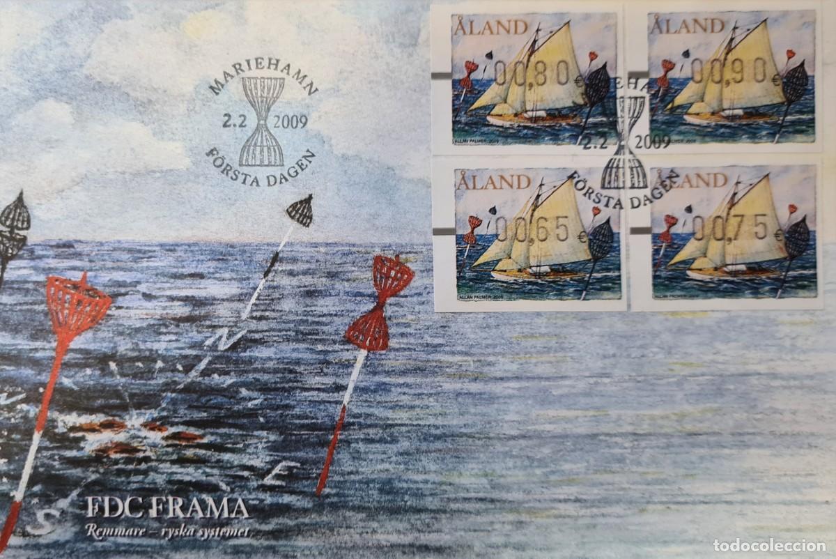 Stamps: Sobre de primer d&iacute;a de Aland 2009