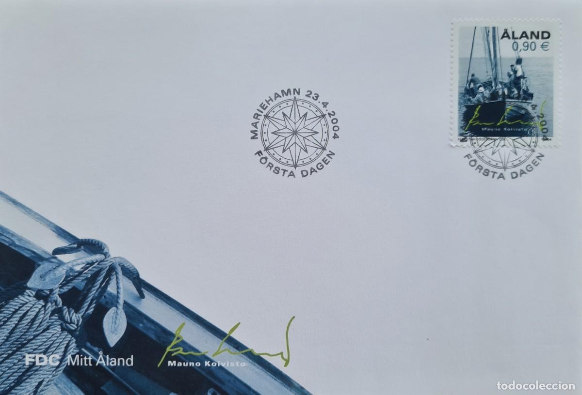 Stamps: Sobre de primer d&iacute;a de Aland 2004: barcos