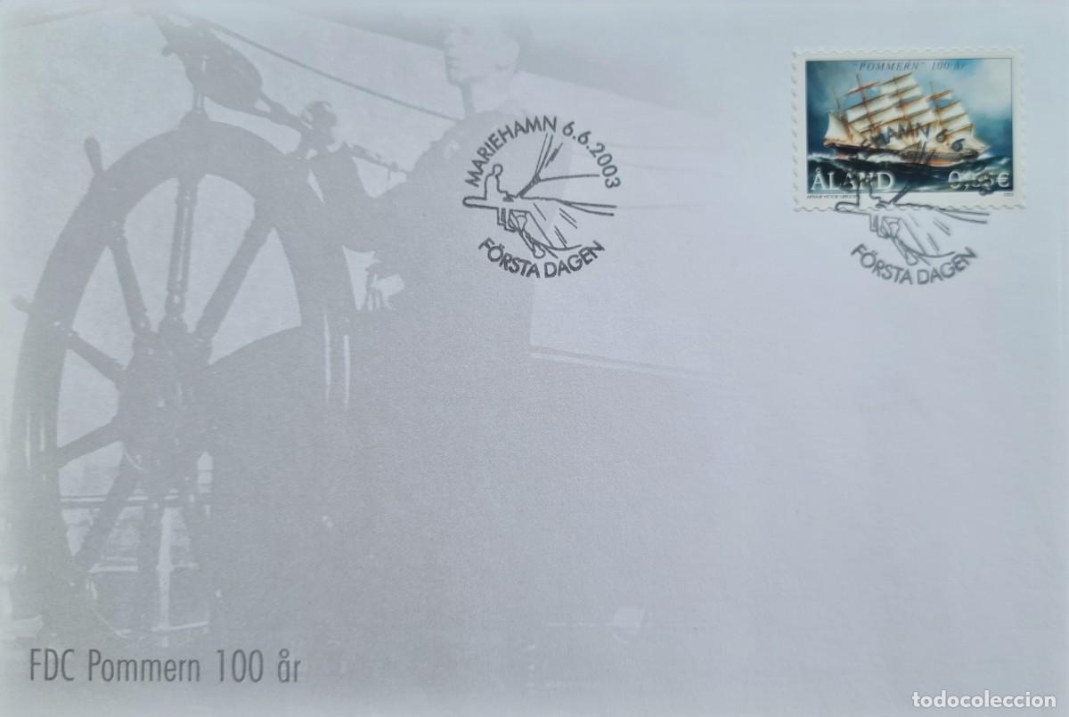 Stamps: Sobre de primer d&iacute;a de Aland 2003: barcos