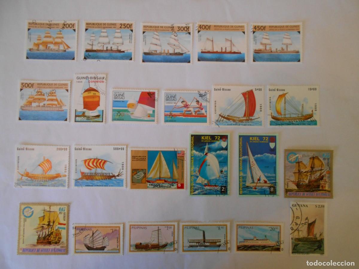 Sellos: BARCOS Y EMBARCACIONES-LOTE 95 SELLOS DIFERENTES-VARIOS PA&Iacute;SES-LOTE 2