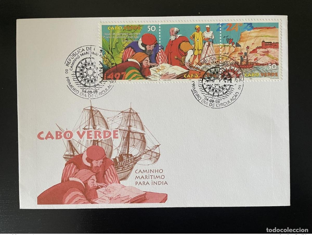Stamps: Cabo Verde 1998 Mi. 746 - 748 FDC Vasco da Gama Caminho Mar&iacute;timo India Indian