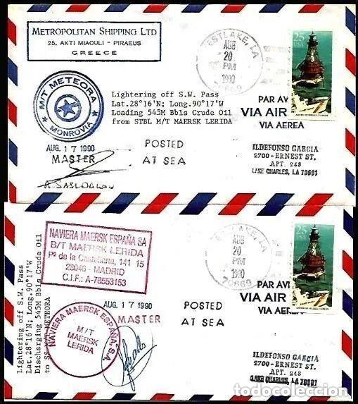 Sellos: PETROLERO MAERSK LERIDA 1990 TRASVASE DE CRUDO EN USA