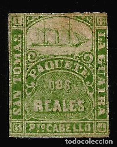 Stamps: SAN TOMAS LA GUAIRA P&ordm; CABELLO 1868