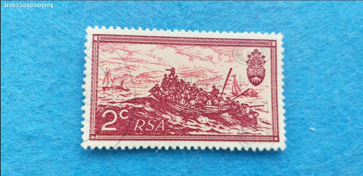 Sellos: Sello usado. RSA. Sud&aacute;frica. Transporte mar&iacute;timo. Barcos