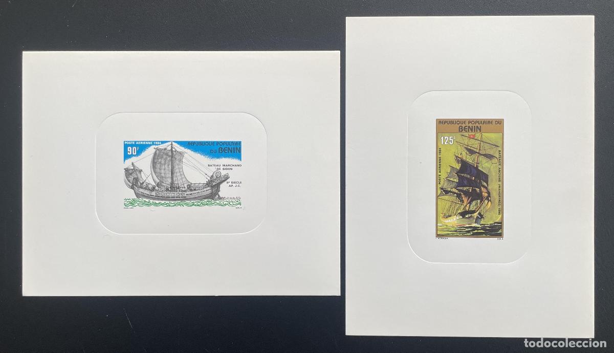 Sellos: Benin 1984 Mi. 380 - 381 barcos de prueba lujo antiguos veleros