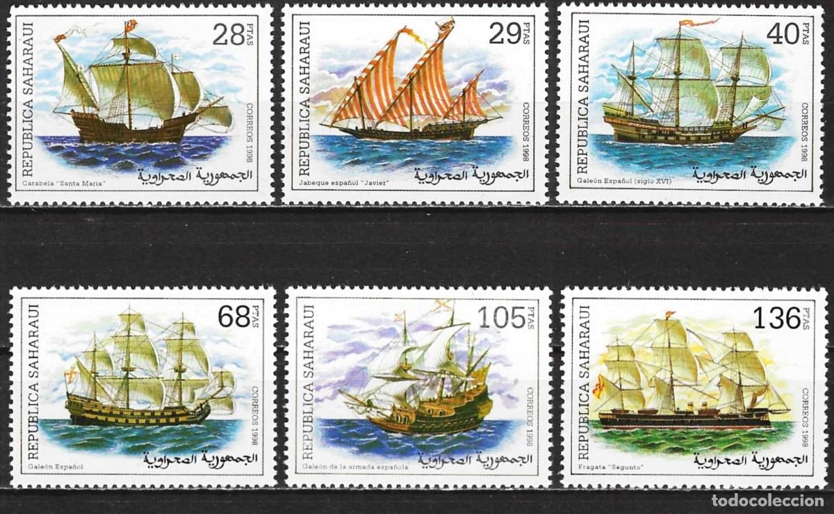 Sellos: S&aacute;hara Occidental 1998 - Veleros - MNH** ( Serie completa )