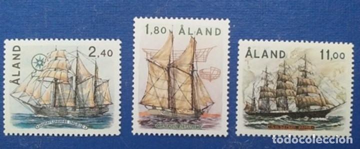 Sellos: Sellos Aland 1988 Barcos Veleros 28/30 3v. Nuevos
