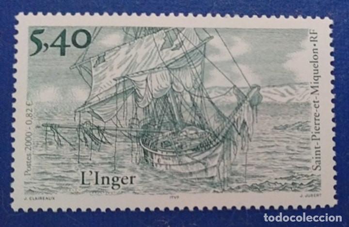 Briefmarken: Sellos San Pedro y Miquel&oacute;n 2000 Barcos N&ordm; 723 1v. Nuevo