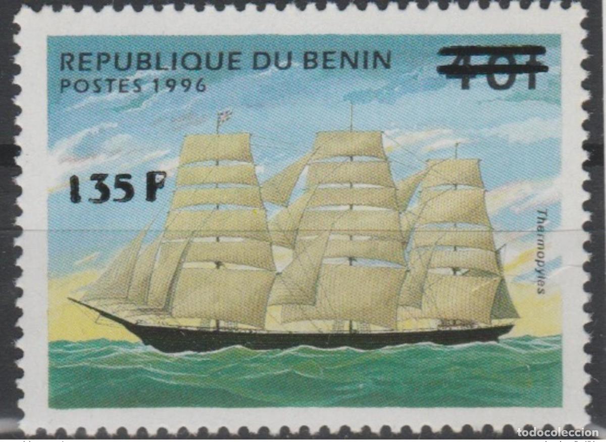 Sellos: Bota de velero Benin 2000 Mi. 1242 Schiff Thermopyles sobrecargada sobreimpresi&oacute;n MNH**