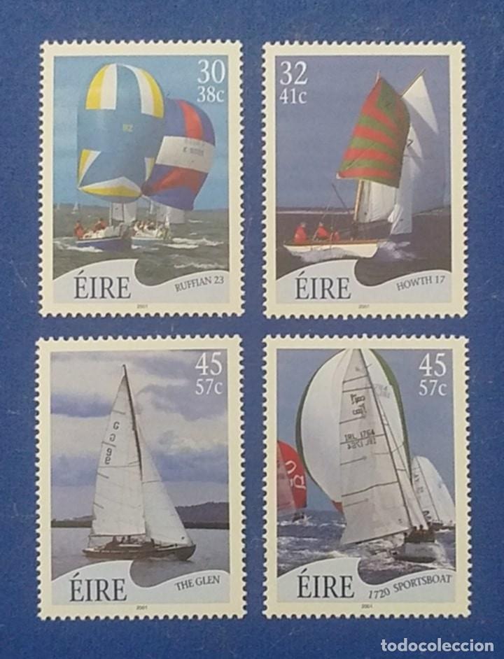 Sellos: Sellos Irlanda 2001 n&ordm; 1361/64 Barcos 4v.Nuevos