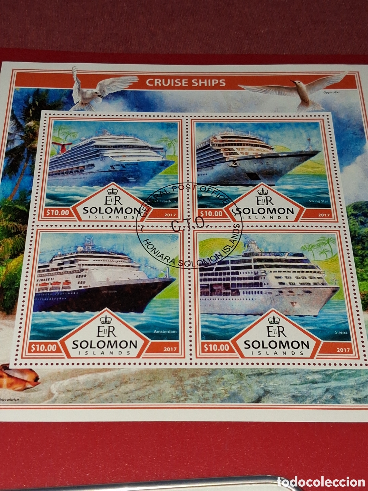 Sellos: HB Salomon mtdo 2017. Crucero. Barco. Transatl&aacute;ntico. Turismo. Navio. Buque. Ferry.