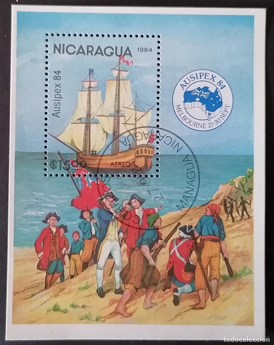 Sellos: NICARAGUA 1984 - HB AUSIPEX '84 .