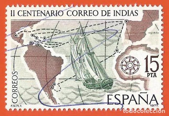 Sellos: Espa&ntilde;a. 1977. Edifil # 2437. Bergantin