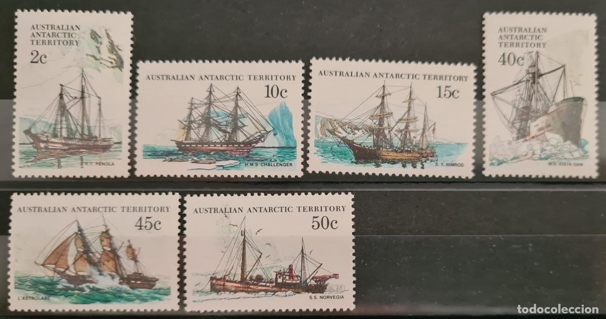 Sellos: Serie completa de sellos nuevos del Territorio ant&aacute;rtico australiano 1981: Barcos (II)