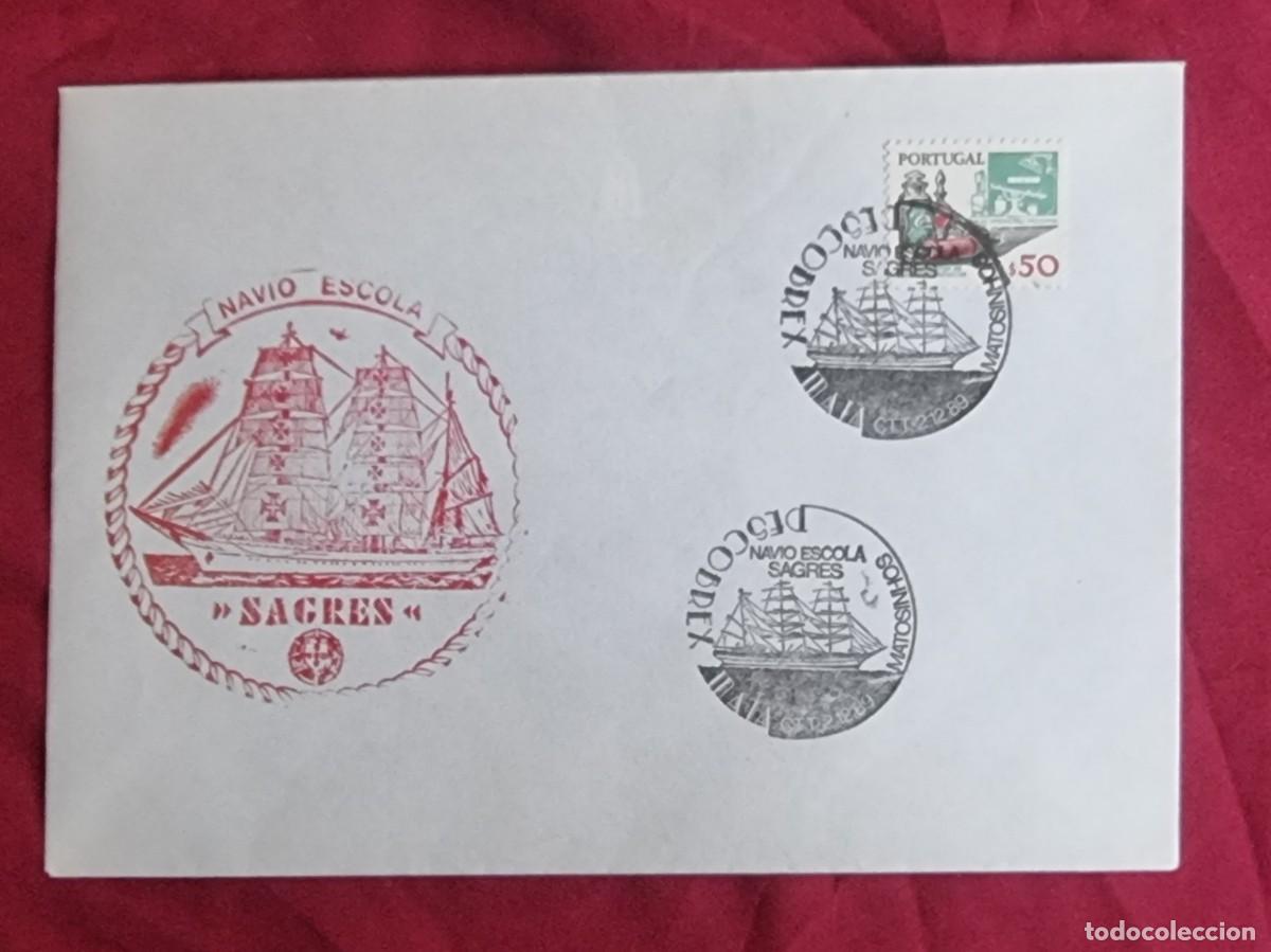 Francobolli: PORTUGAL 1989. MATASELLO BARCO - NAVIO ESCOLA SAGRES