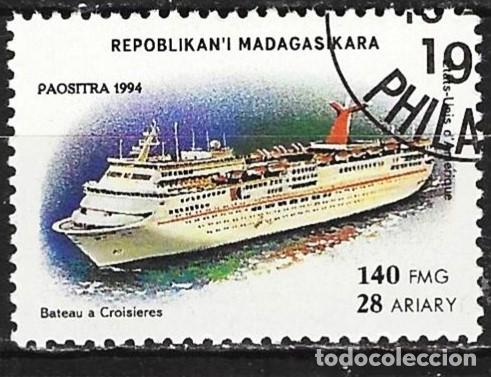 Sellos: Madagascar 1994 - Mi 1755 - YT 1408 - Transatl&aacute;ntico de crucero