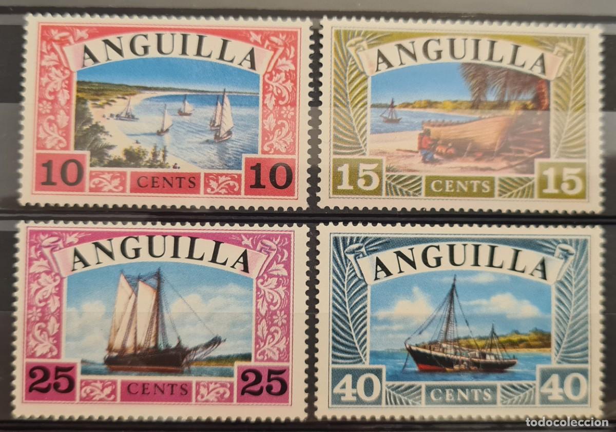 Sellos: Serie completa de sellos nuevos de Anguilla 1968: Barcos de Anguilla