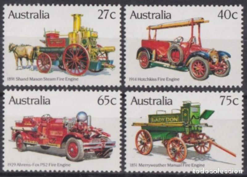 Briefmarken: F-EX63886 AUSTRALIA MNH 1983 FIREMAN FIREFIGHTING CAR AUTOMOVIL.