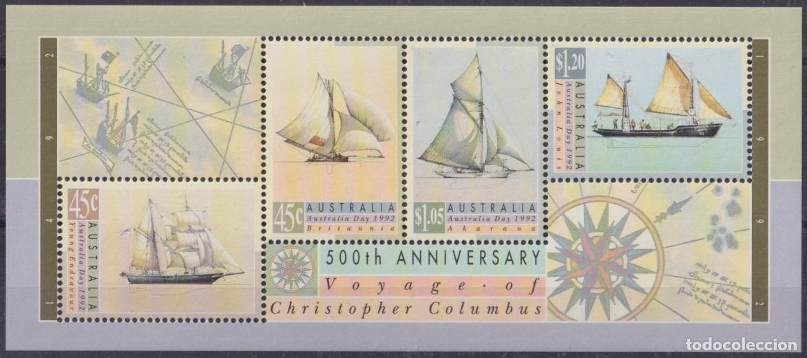 Briefmarken: F-EX61795 AUSTRALIA MNH 1992 DISCOVERY VOYAGE OF COLUMBUS SAILING SHIP.