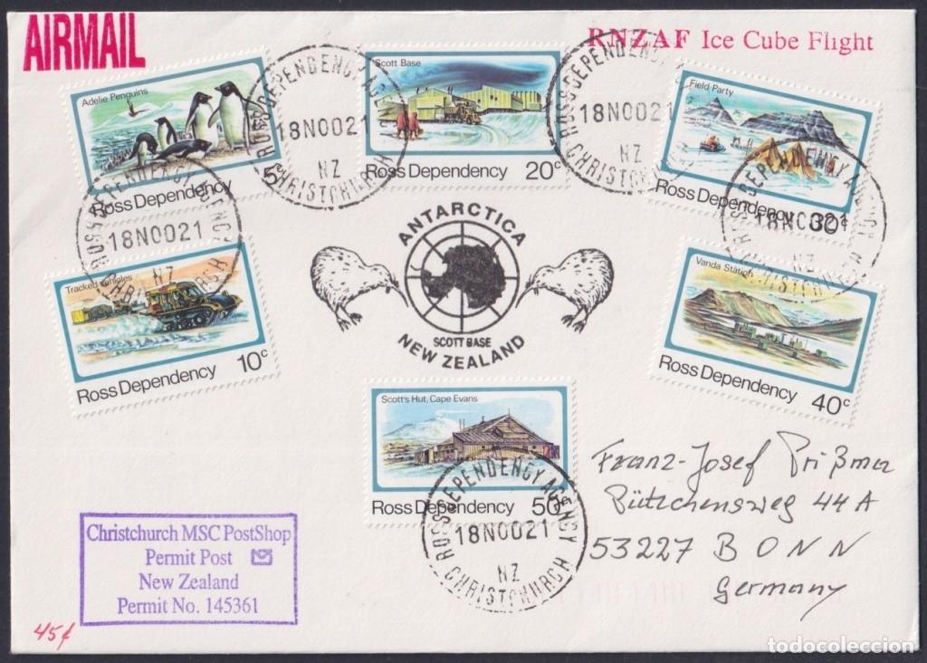 Briefmarken: F-EX64200 ROSS DEPENDENCES 2002 ANTARCTIC SCOTT STATION RNZAF ICE CUBE FLIGHT.