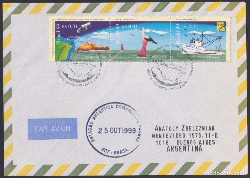 Briefmarken: F-EX64174 BRAZIL 1999 ANTARCTIC STATION SHIP FERRAZ.