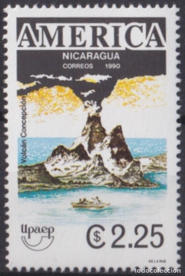 Briefmarken: F-EX64442 NICARAGUA MNH 1990 AMERICA UPAEP VOLCANO VOLCAN CONCEPCION.