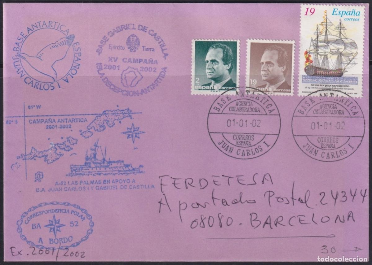 Sellos: F-EX63672 SPAIN POLAR ANTARCTIC 2002 GABRIEL DE CASTILLA STATION PAQUEBOT SHIP HESPERIDES.