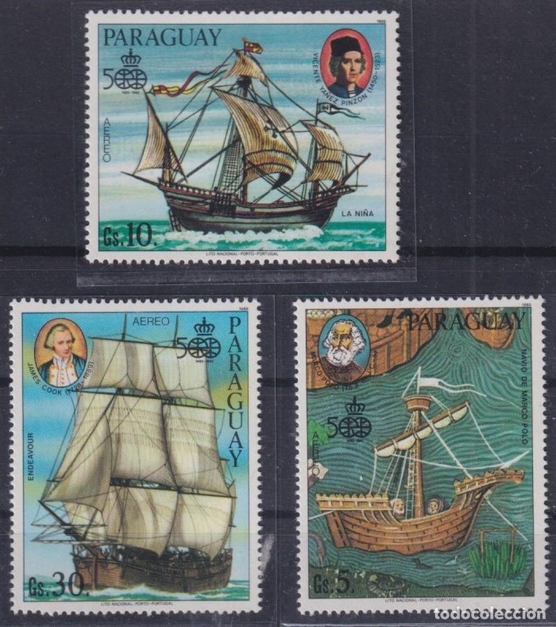 Sellos: F-EX64464 PARAGUAY MNH 1986 BARCO DE DESCUBRIMIENTO COLUMBUS MARCO POLO PINZON COOK.