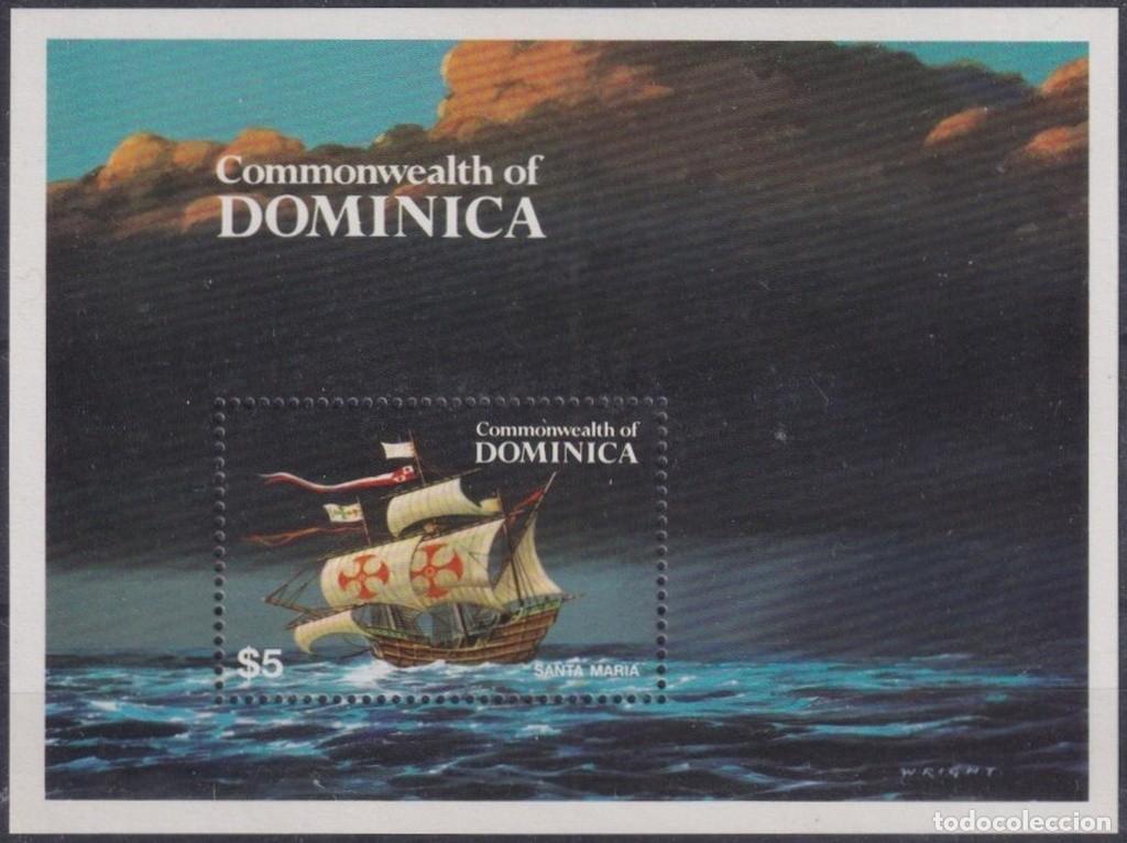 Francobolli: F-EX64481 DOMINICA MNH 1984 DISCOVERY COLUMBUS SHIP SANTA MARIA BARCO.
