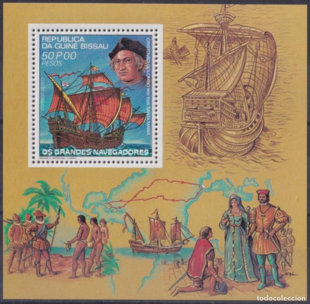 Sellos: F-EX64486 GUINEA BISSAU MNH 1984 DISCOVERY COLUMBUS VOYAGE SHIP COLON BARCOS.