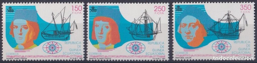 Briefmarken: F-EX64457 GUINEA ECUATORIAL MNH 1991 DISCOVERY COLUMBUS PINZON BROTHER SHIP.