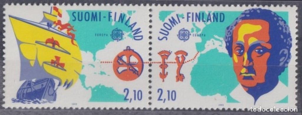 Selos: F-EX64299 FINLAD SOUMI MNH 1992 DISCOVERY COLON COLUMBUS SHIP BARCOS MAP.