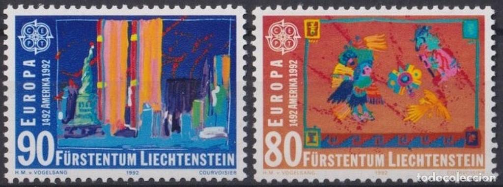 Selos: F-EX64301 LIECHTENSTEIN MNH 1992 DISCOVERY COLON COLUMBUS ARCHEOLOGY.
