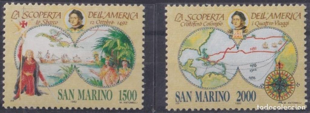 Selos: F-EX64304 SAN MARINO MNH 1991 DISCOVERY OF AMERICA COLON COLUMBUS SHIP BARCOS.
