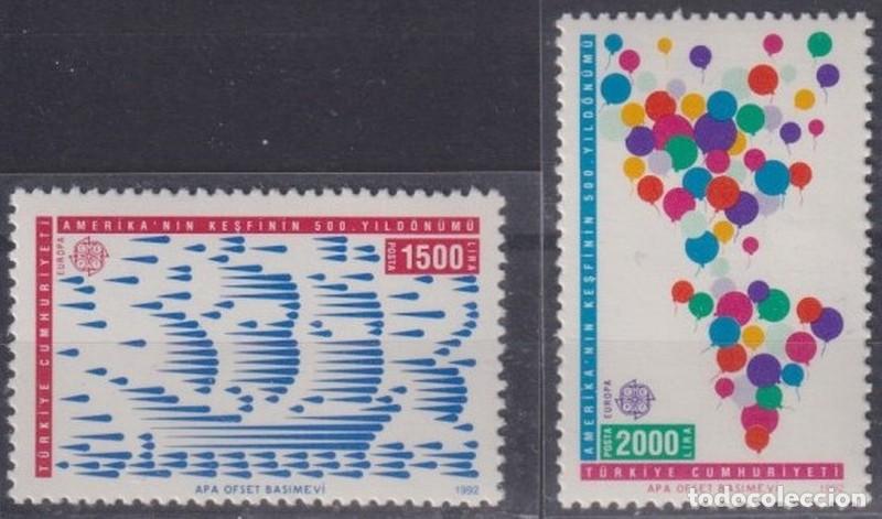 Selos: F-EX64305 TURKEY TURQUIA MNH 1992 DISCOVERY COLON COLUMBUS SHIP BARCOS.